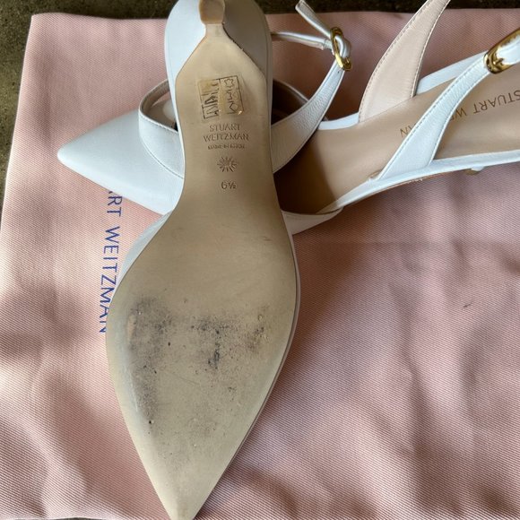 Stuart Weitzman White Slingback - Picture 4 of 4